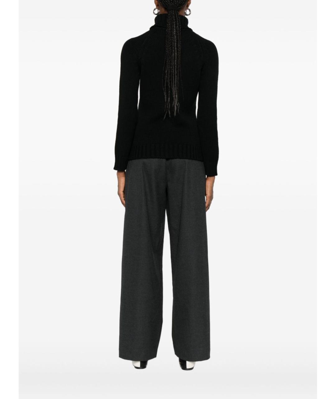 BASE Черный шерстяной джемпер / свитер, фото 3