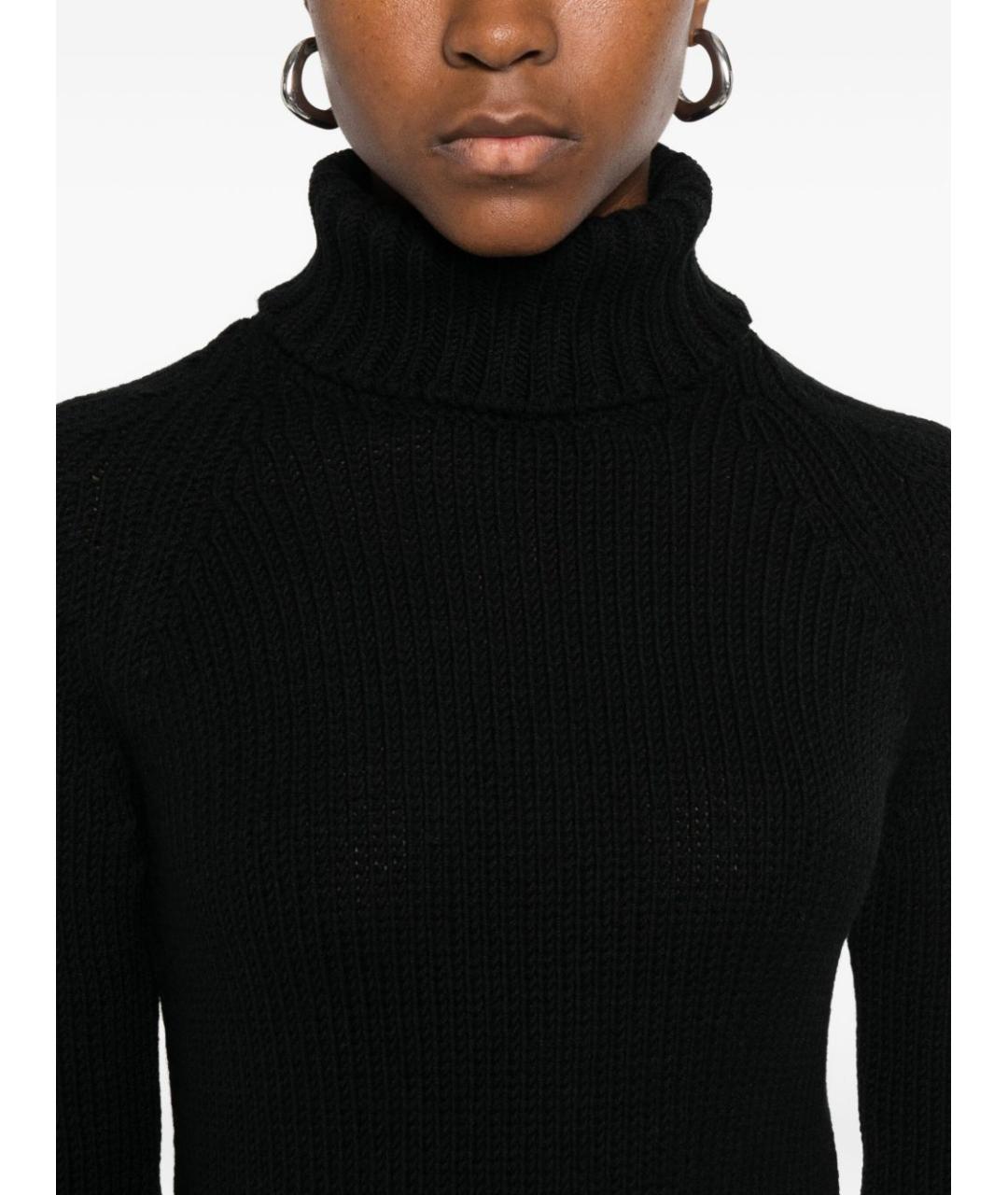 BASE Черный шерстяной джемпер / свитер, фото 5