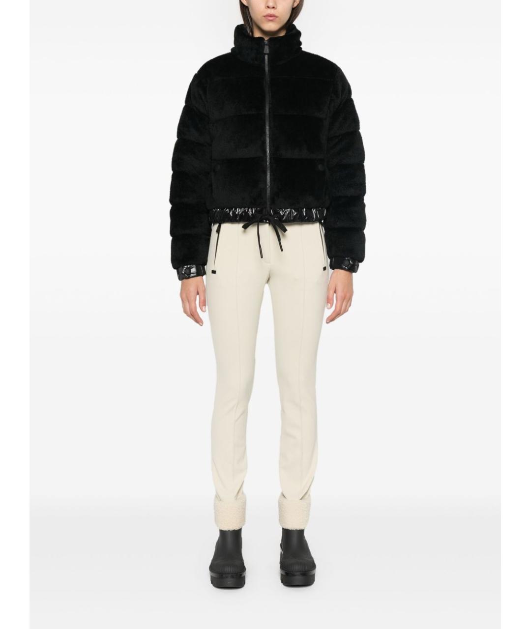 MONCLER GRENOBLE Белые полиамидовые прямые брюки, фото 5