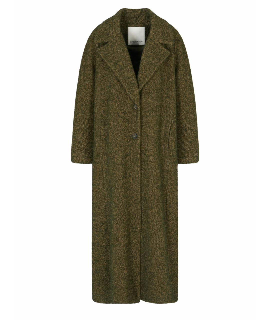 EMPORIO ARMANI Зеленые пальто, фото 1
