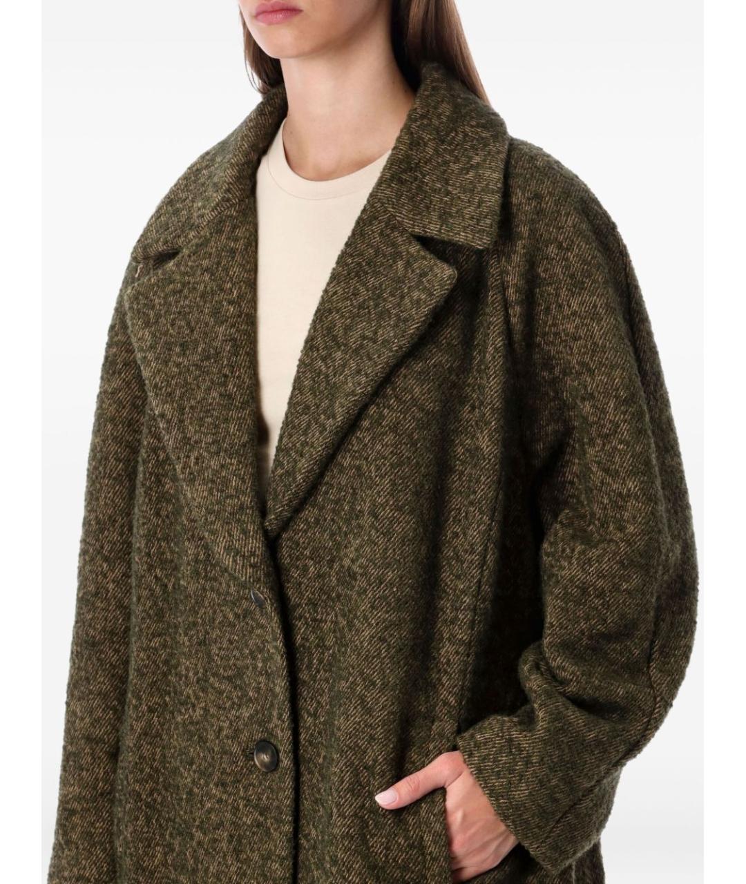 EMPORIO ARMANI Зеленые пальто, фото 3