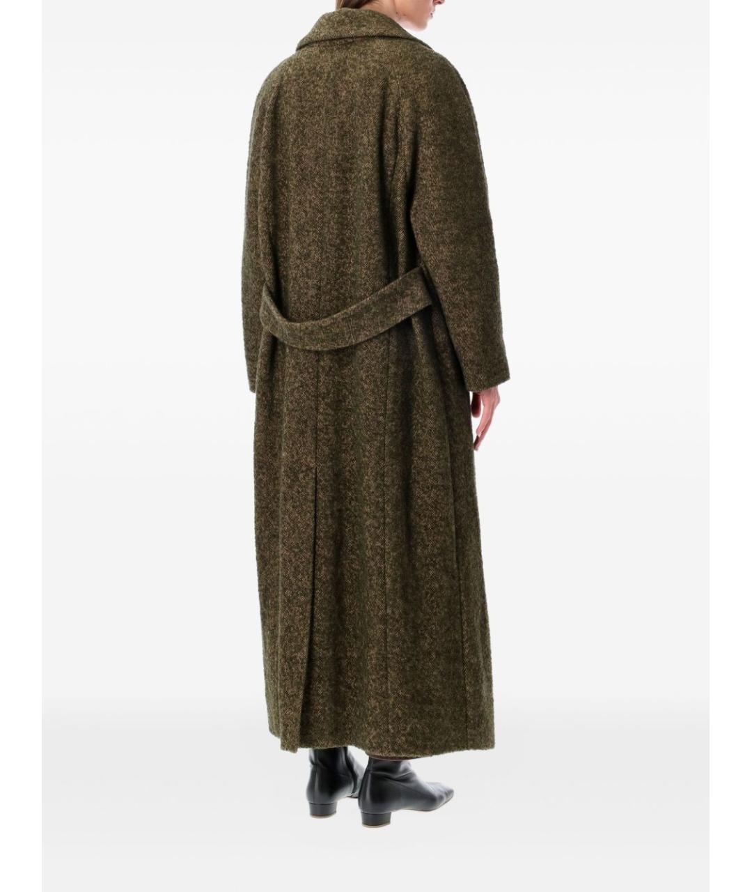 EMPORIO ARMANI Зеленые пальто, фото 4