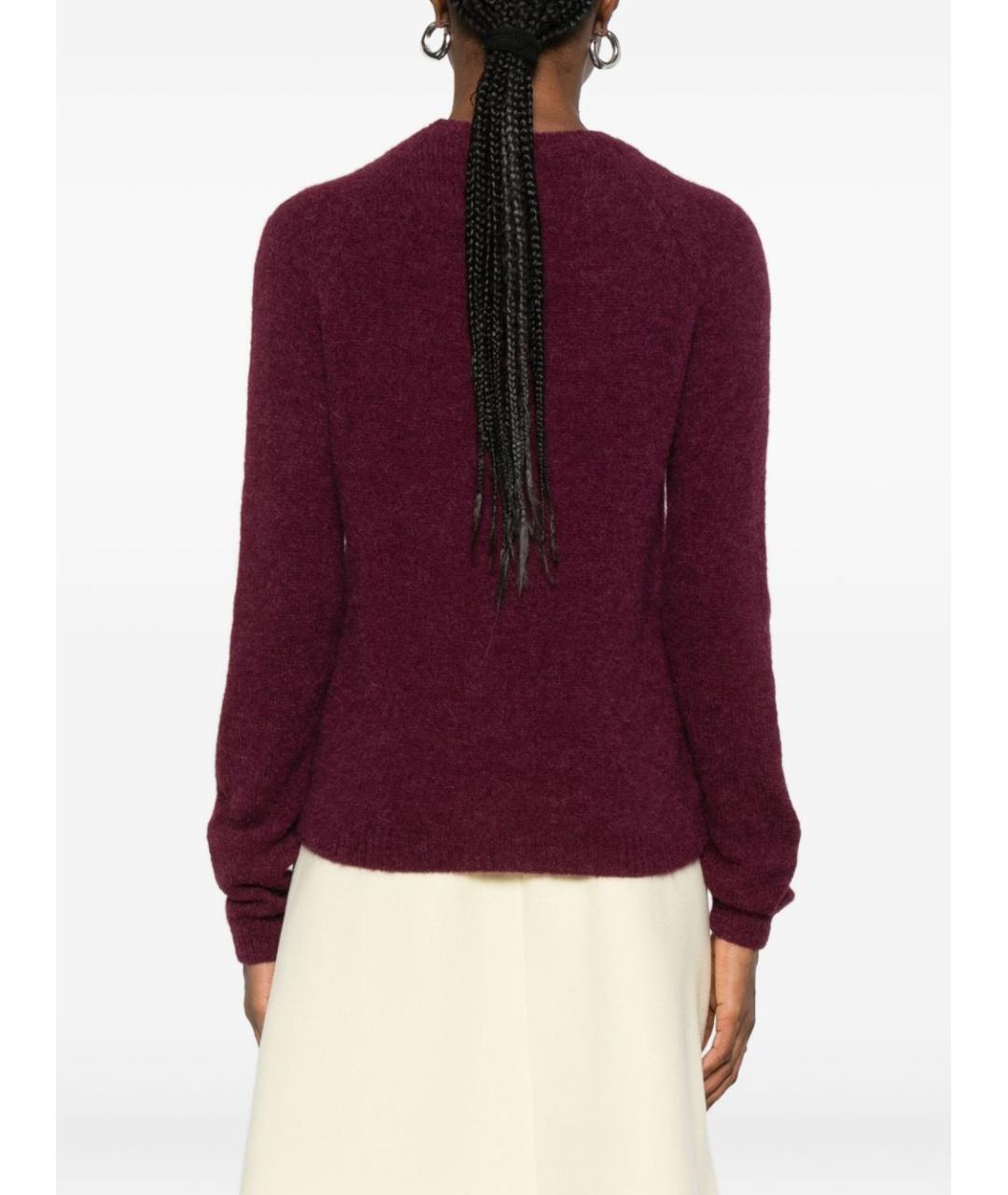 BASE Бордовый шерстяной джемпер / свитер, фото 5