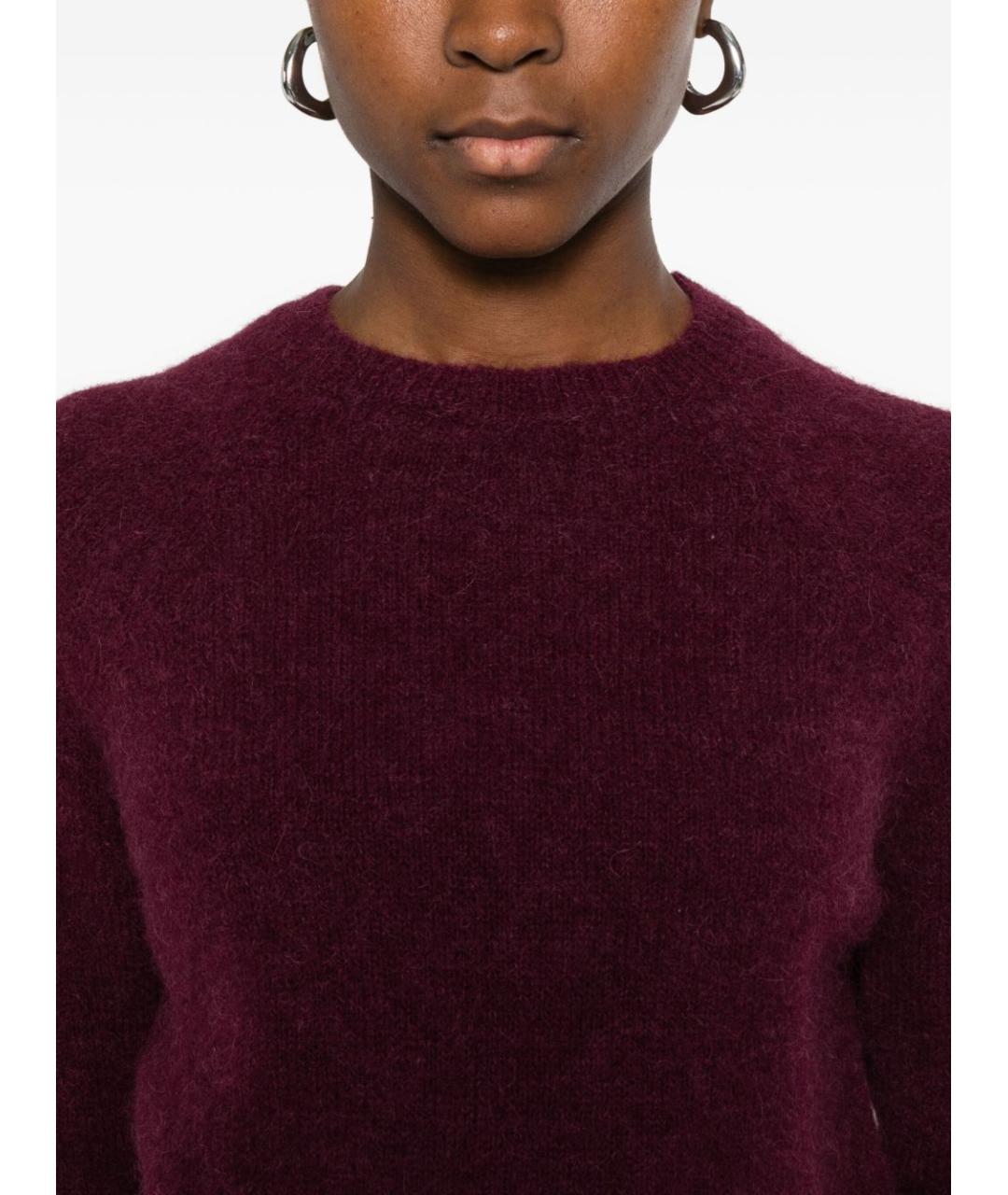 BASE Бордовый шерстяной джемпер / свитер, фото 3