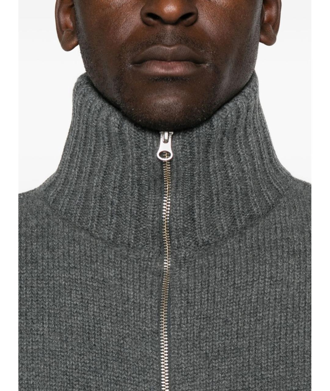 EXTREME CASHMERE Серый кашемировый кардиган, фото 3