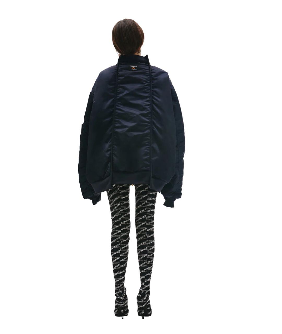 VETEMENTS Черная полиамидовая куртка, фото 7