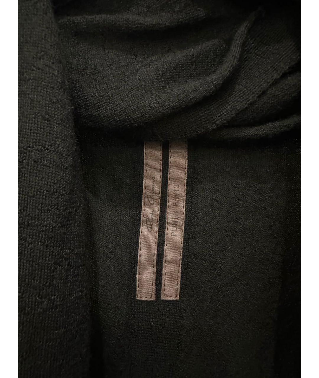 RICK OWENS Черный кашемировый кардиган, фото 4
