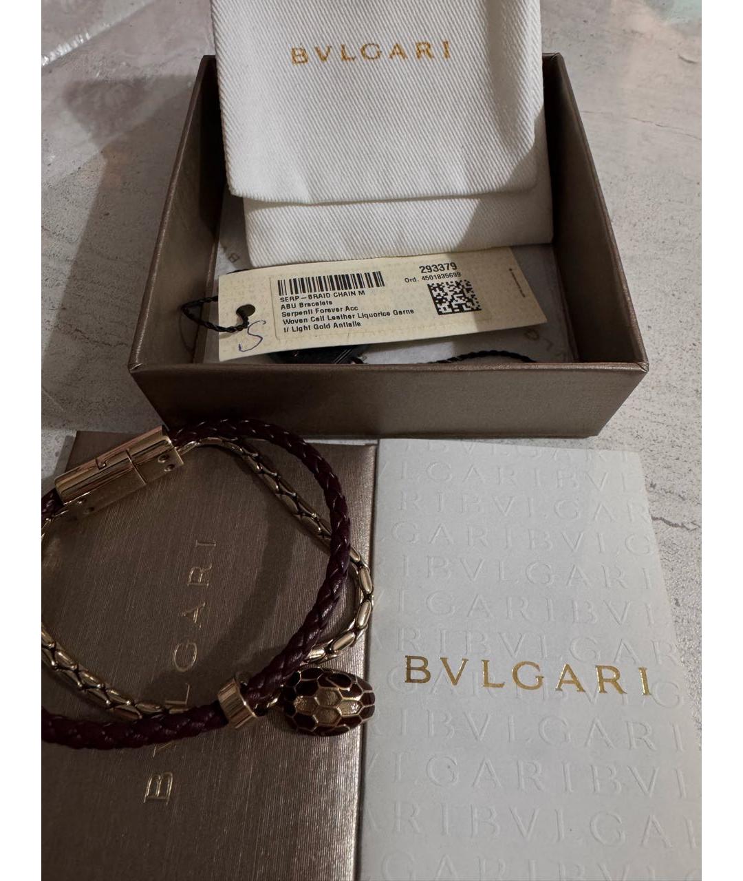 BVLGARI Мульти кожаный браслет, фото 4