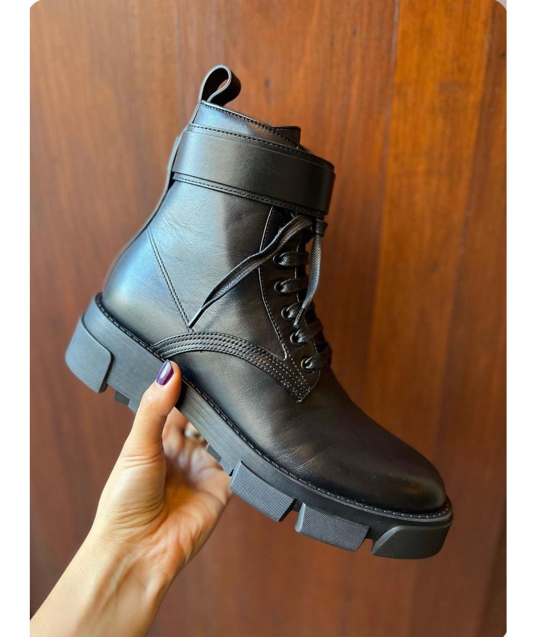 GIVENCHY Черные ботинки из искусственной кожи, фото 3