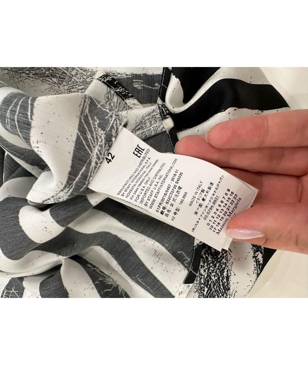 MM6 MAISON MARGIELA Черное полиэстеровое повседневное платье, фото 4