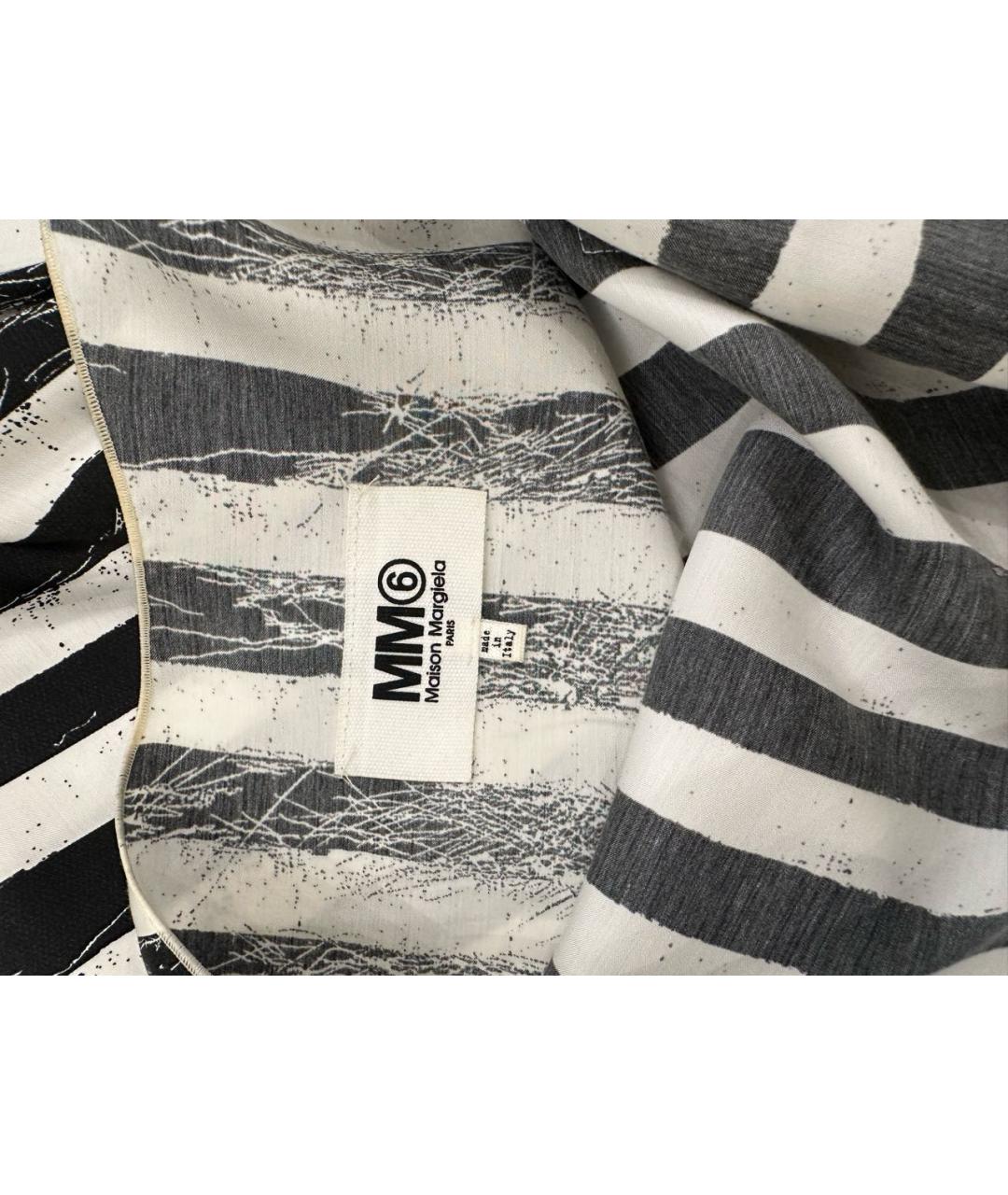 MM6 MAISON MARGIELA Черное полиэстеровое повседневное платье, фото 3