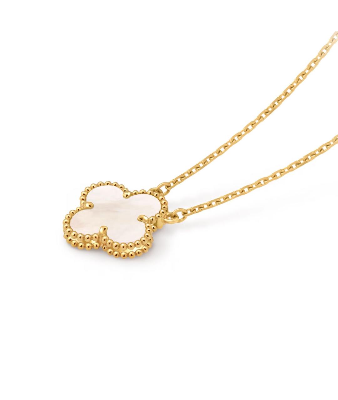 VAN CLEEF & ARPELS Белая подвеска из желтого золота, фото 3