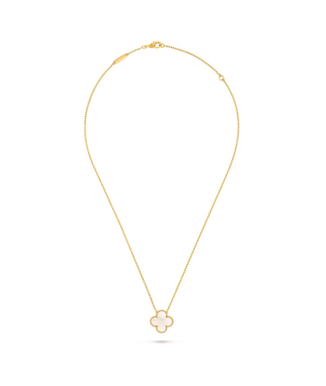 VAN CLEEF & ARPELS Белая подвеска из желтого золота, фото 2