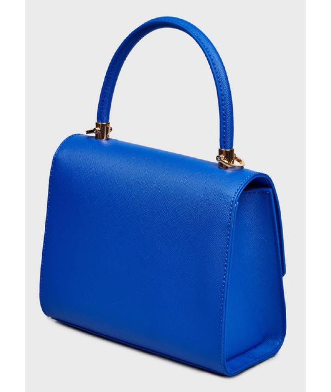 CALVIN KLEIN Синяя сумка тоут из искусственной кожи, фото 2