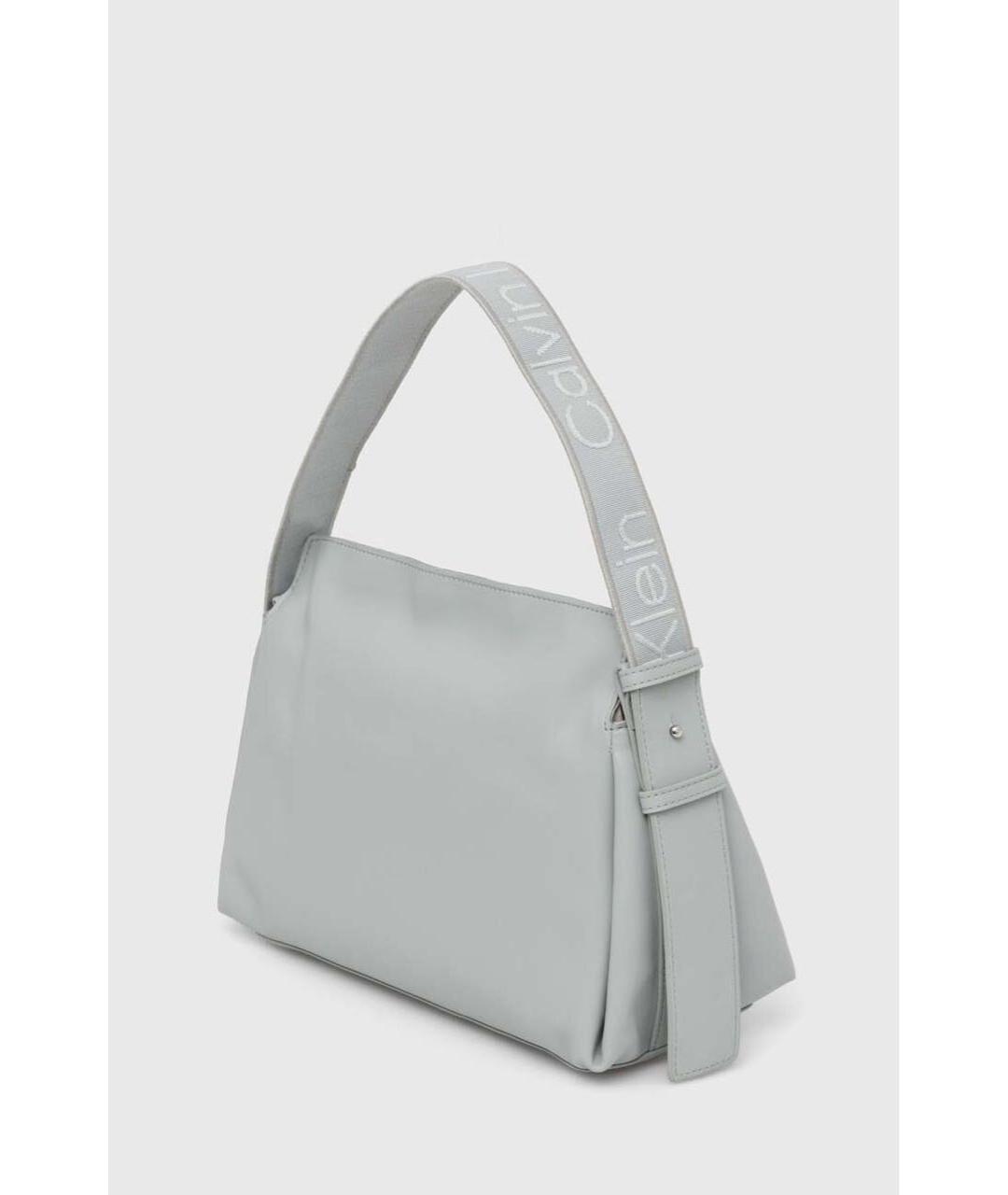 CALVIN KLEIN Голубая сумка тоут из искусственной кожи, фото 3