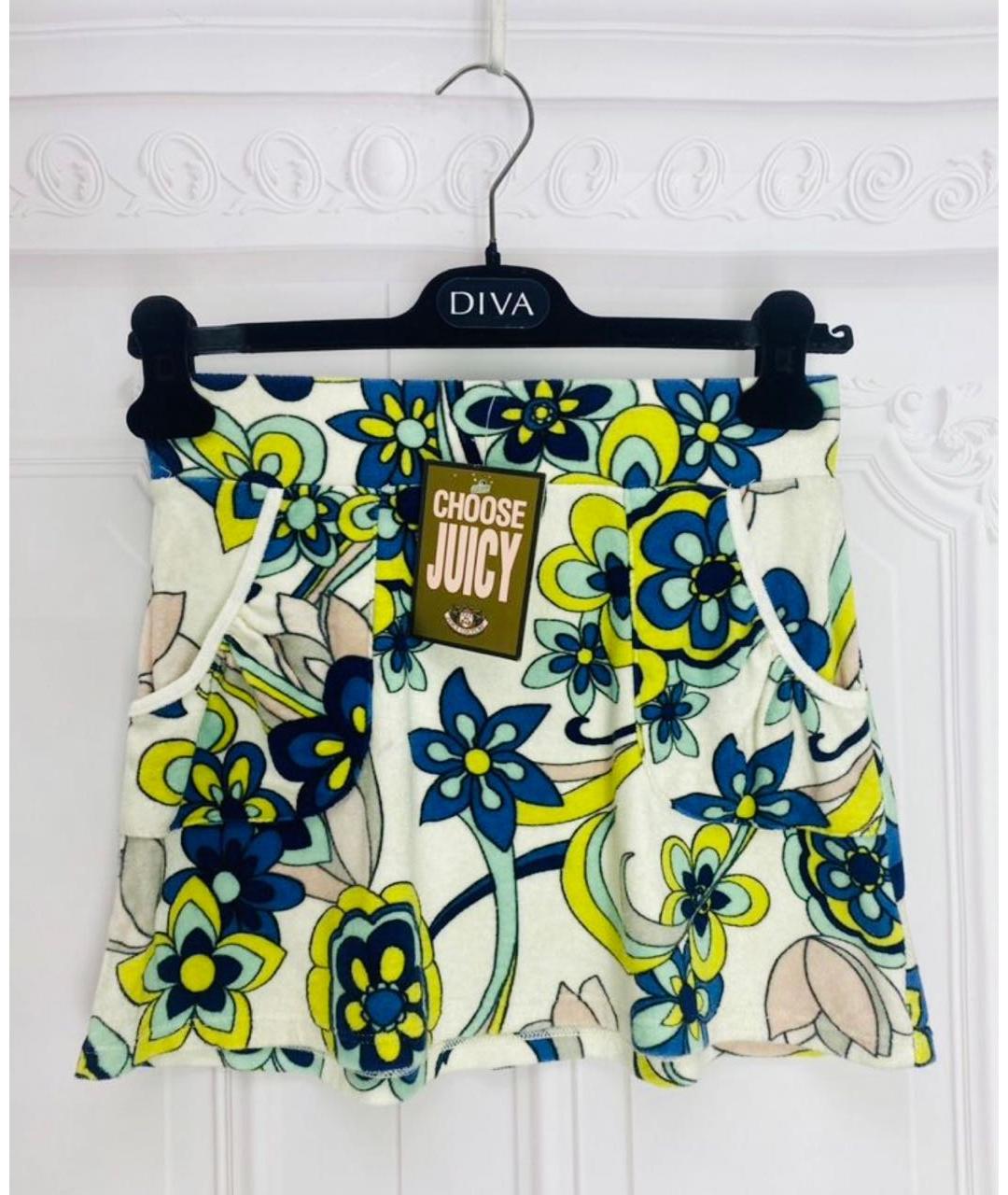 JUICY COUTURE Мульти хлопковая юбка мини, фото 5