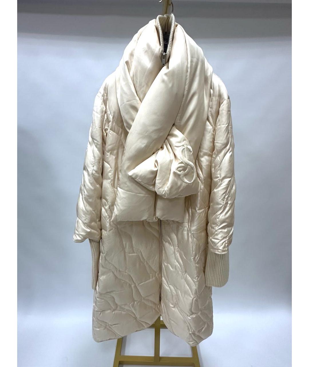 JIL SANDER Бежевый пуховик, фото 9