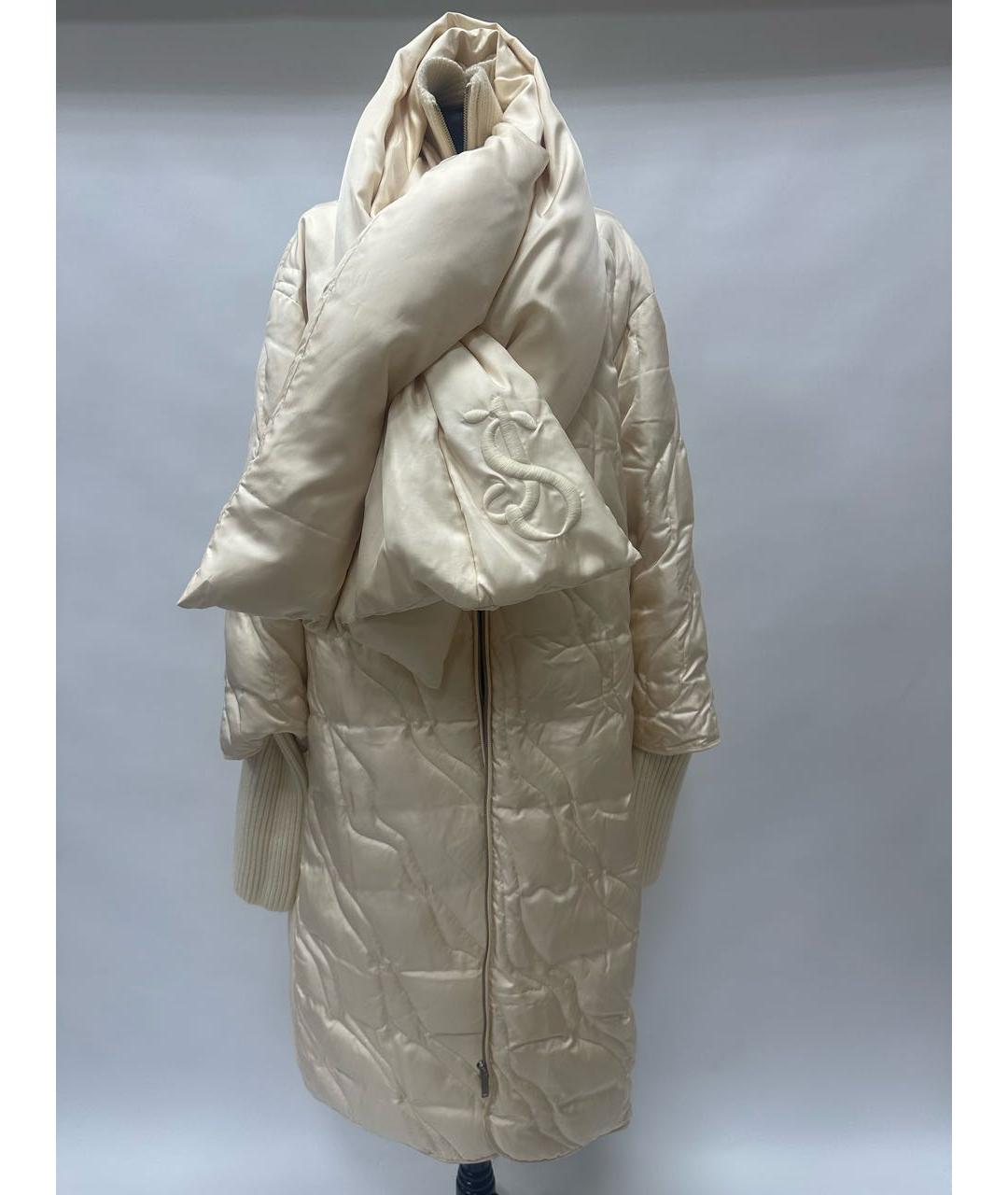 JIL SANDER Бежевый пуховик, фото 5