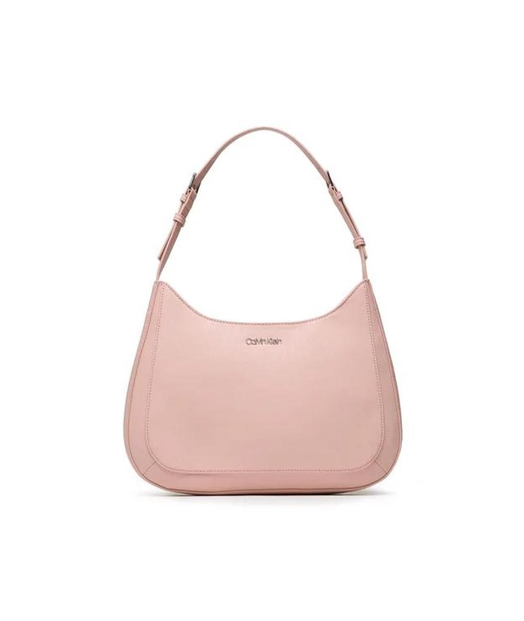CALVIN KLEIN Розовая сумка тоут из искусственной кожи, фото 1