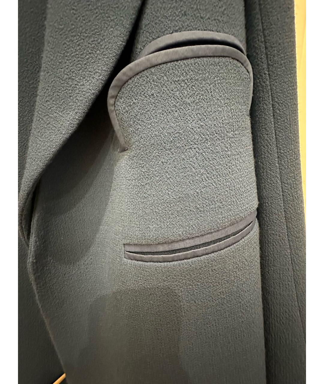 CHLOE Голубой шерстяной жакет/пиджак, фото 5