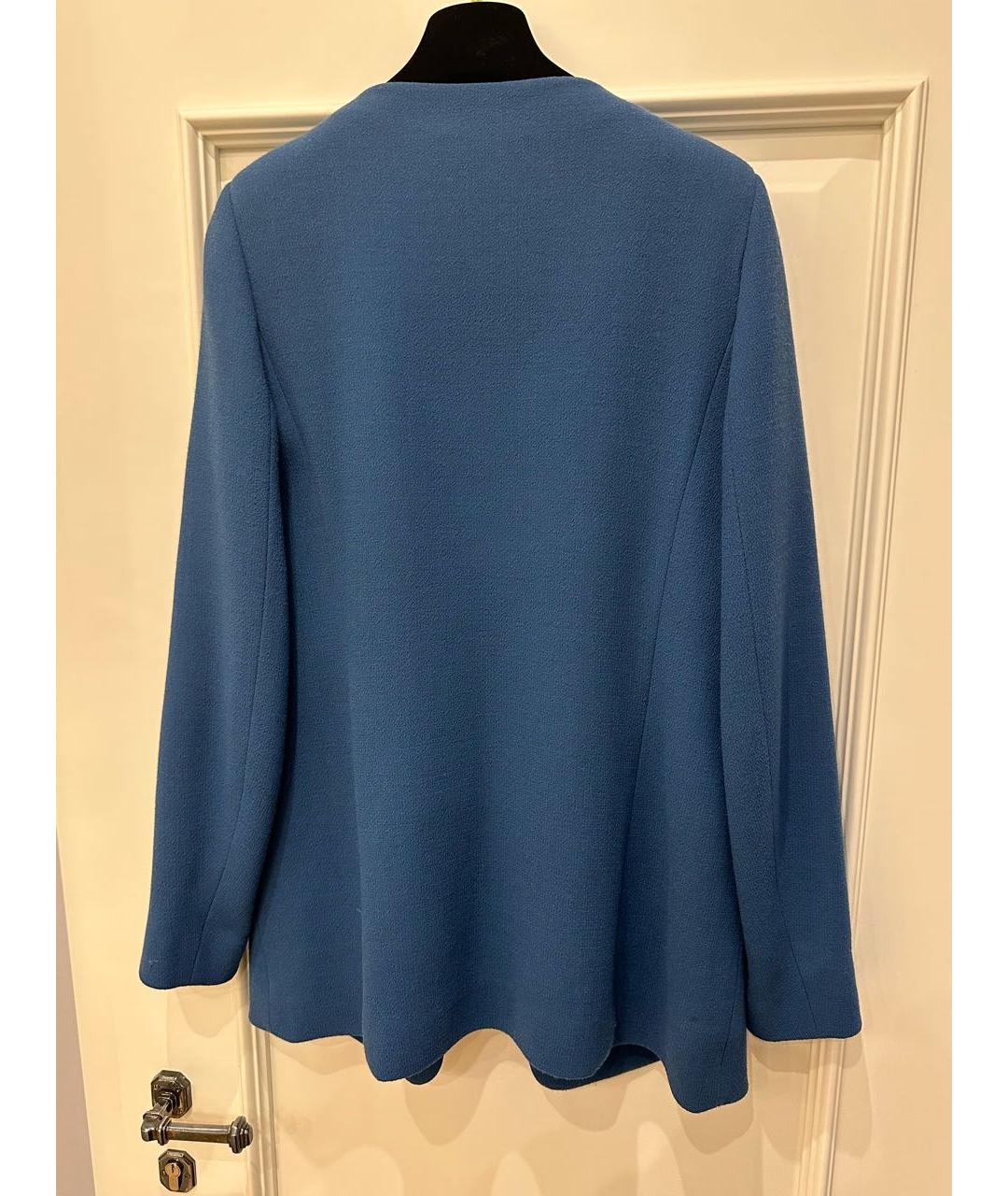 CHLOE Голубой шерстяной жакет/пиджак, фото 2