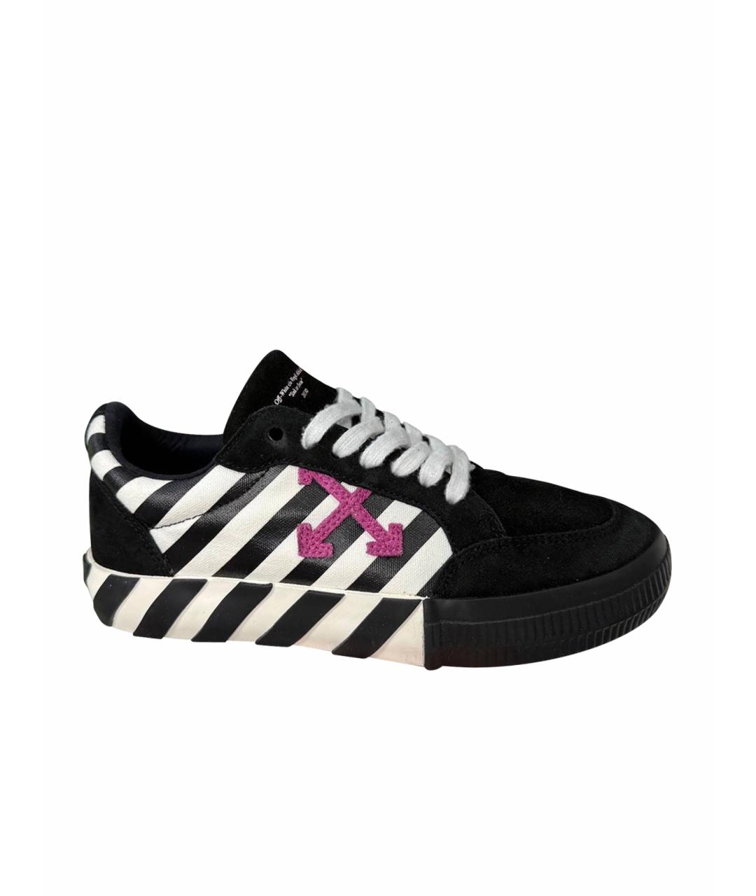 OFF-WHITE Черные замшевые кеды, фото 8