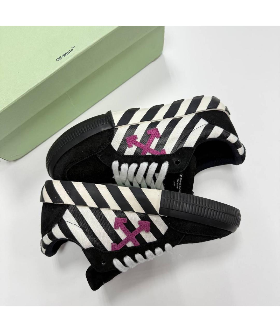 OFF-WHITE Черные замшевые кеды, фото 6