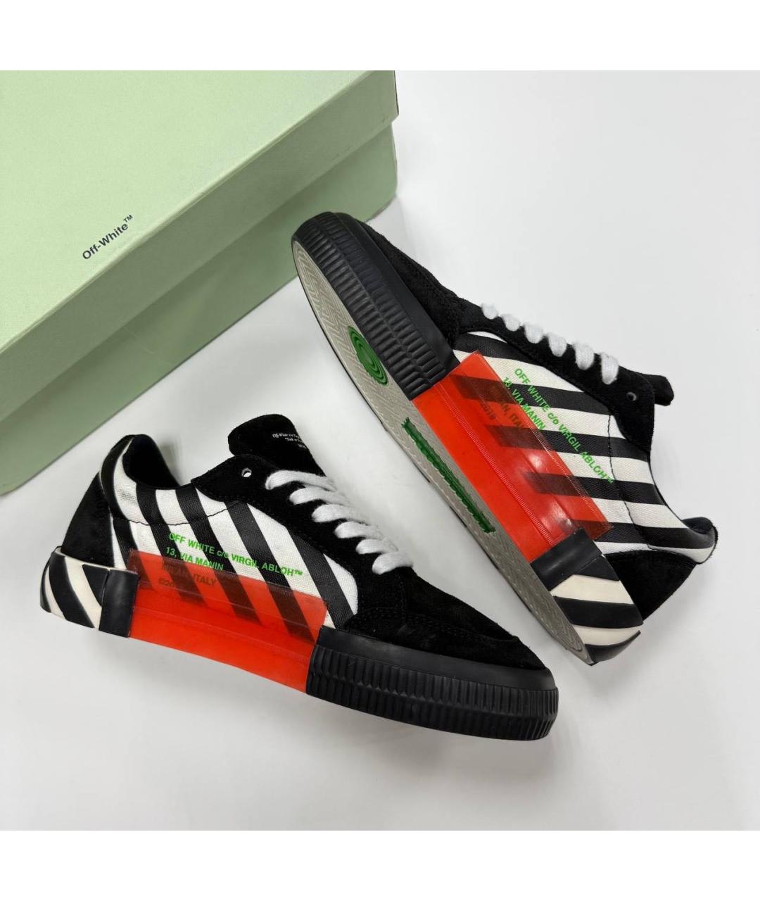 OFF-WHITE Черные замшевые кеды, фото 5