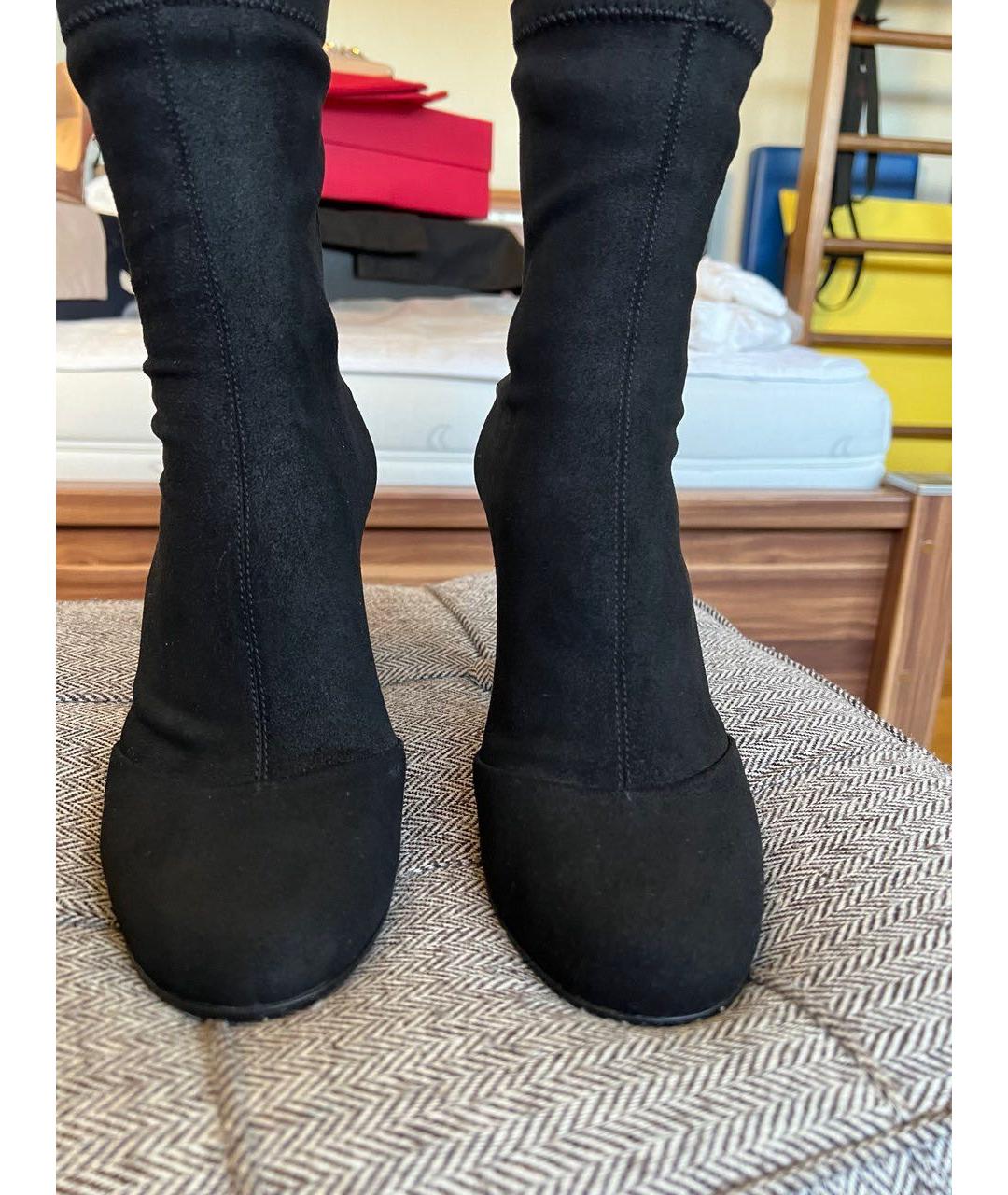 CHANEL Черные кожаные ботильоны, фото 8