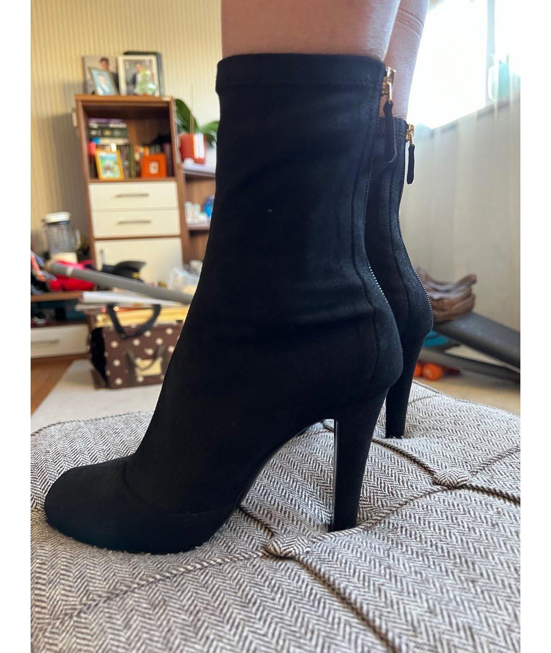 CHANEL Черные кожаные ботильоны, фото 9