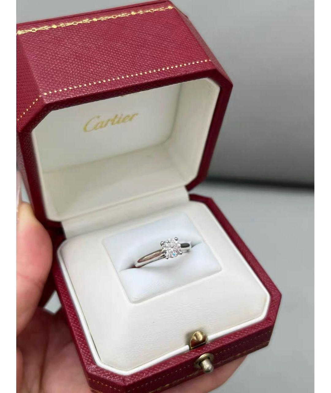 CARTIER Серебряное платиновое кольцо, фото 2