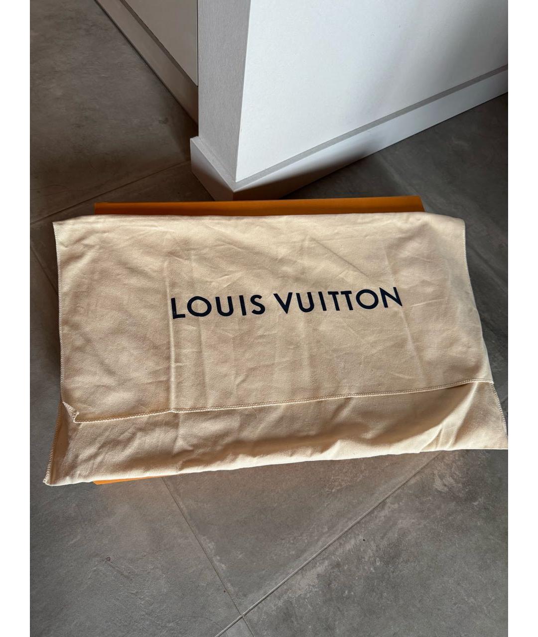 LOUIS VUITTON Коричневая кожаная сумка с короткими ручками, фото 8