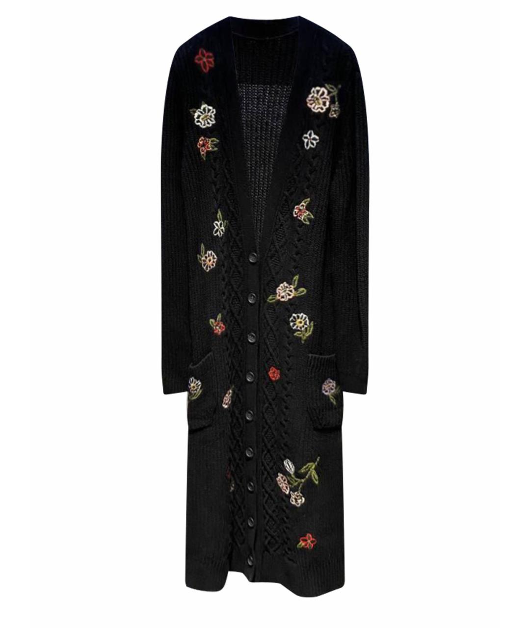 RED VALENTINO Черный шерстяной кардиган, фото 1