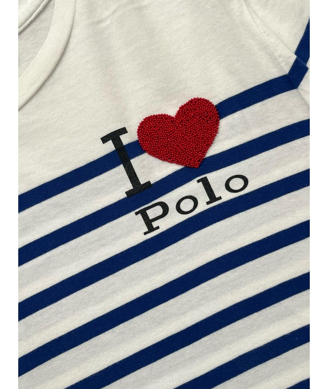 POLO RALPH LAUREN Белая хлопковая футболка, фото 2
