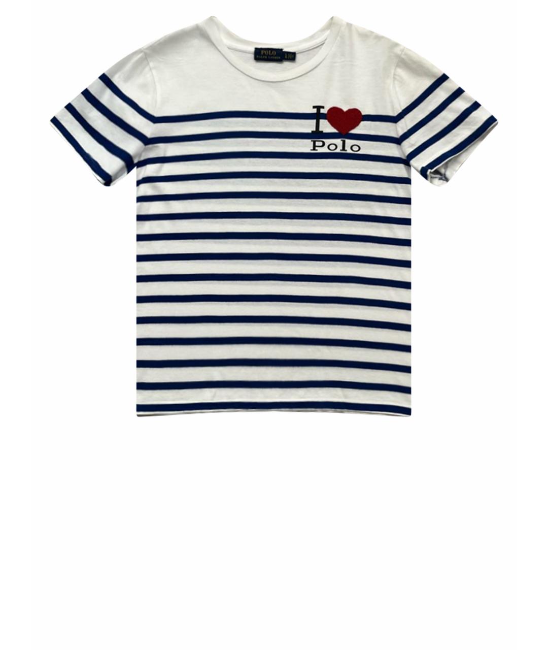 POLO RALPH LAUREN Белая хлопковая футболка, фото 1