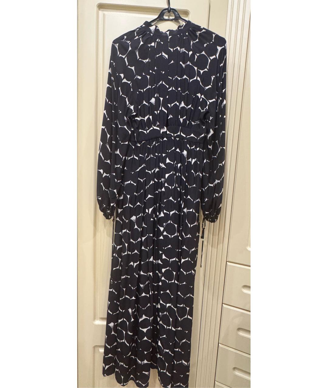MAX MARA Черное шелковое платье, фото 2