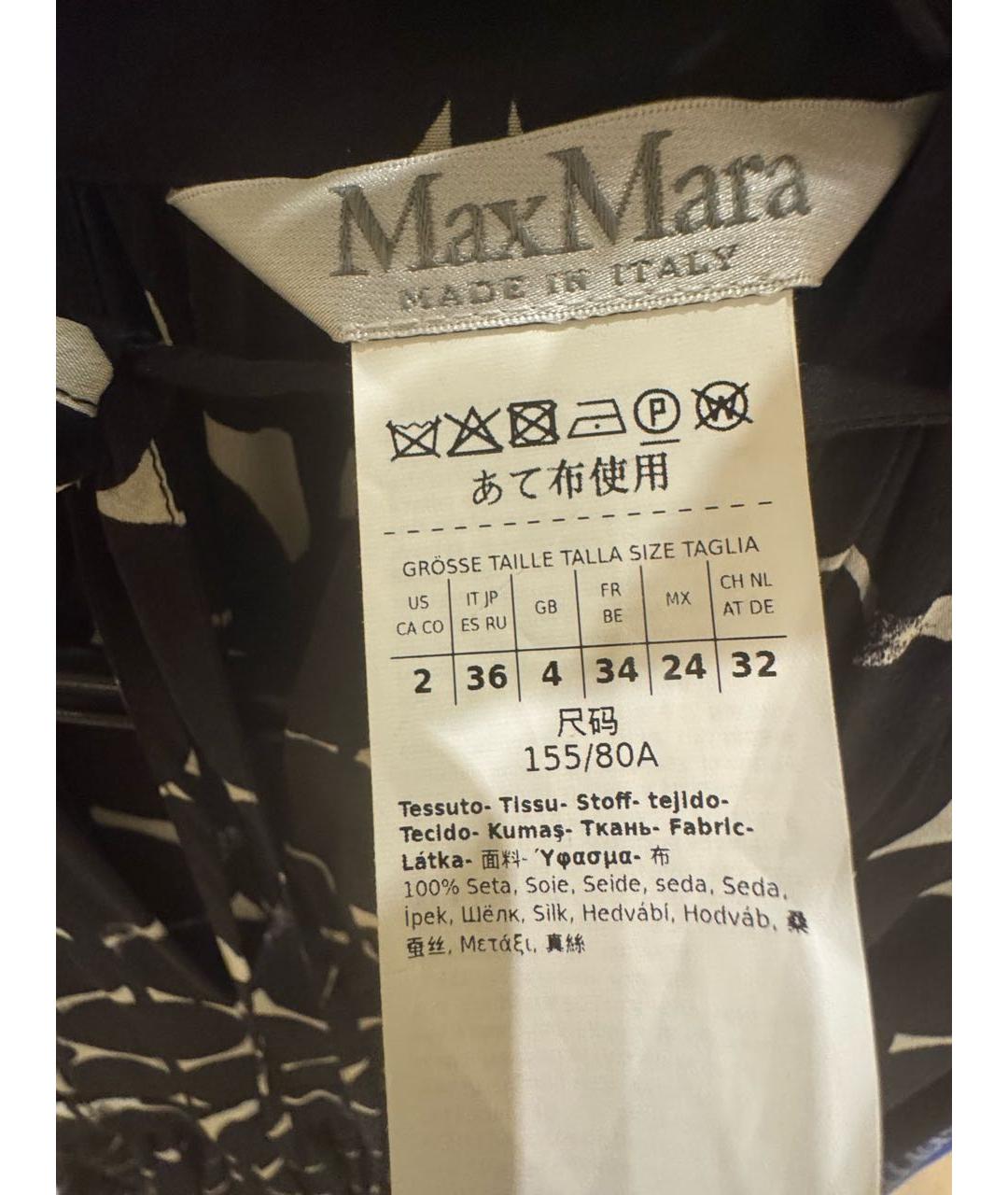 MAX MARA Черное шелковое платье, фото 3