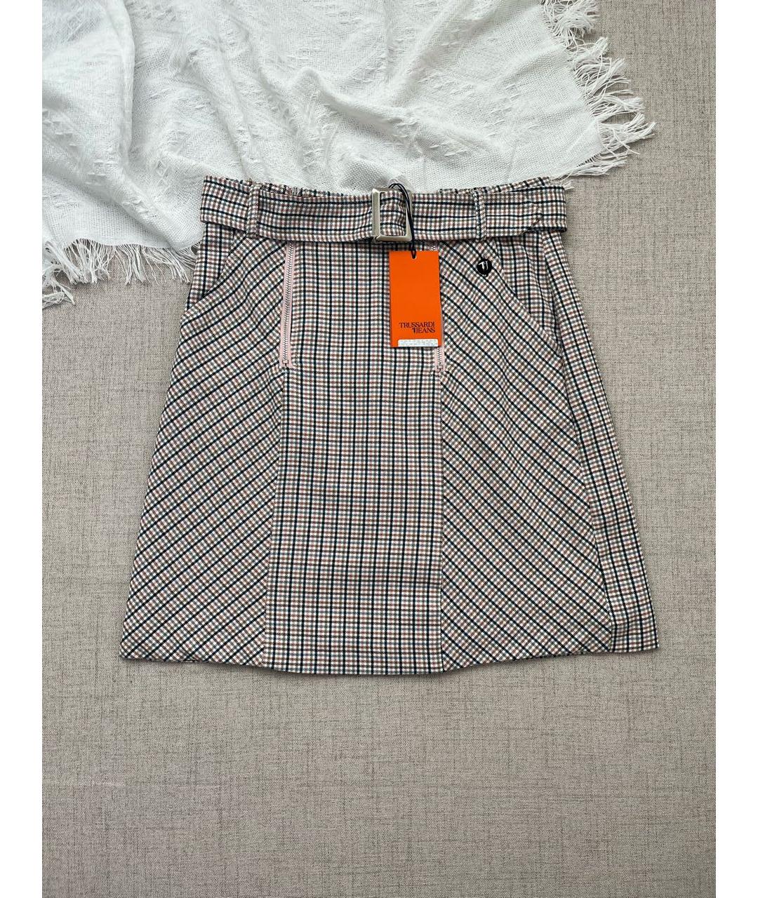 TRUSSARDI JEANS Хлопковая юбка мини, фото 6