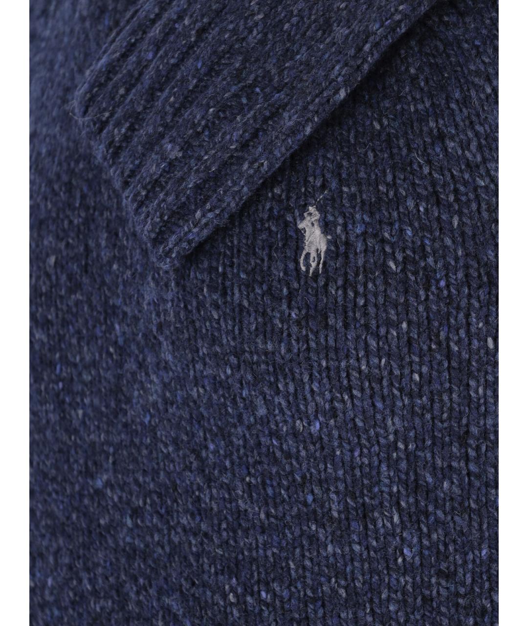 POLO RALPH LAUREN Синий шерстяной джемпер / свитер, фото 3