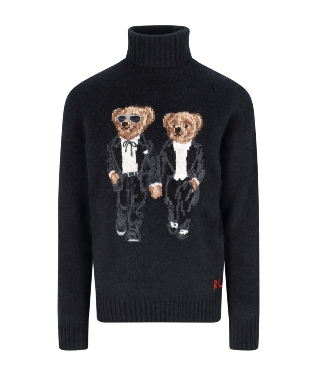 POLO RALPH LAUREN Черный шерстяной джемпер / свитер, фото 1