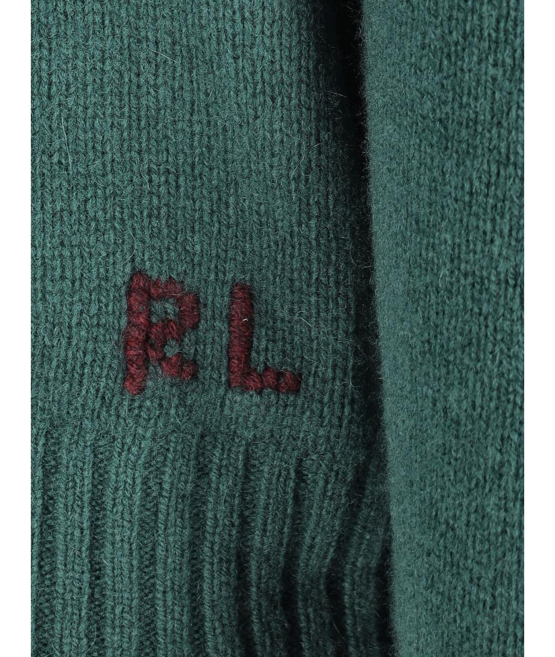 POLO RALPH LAUREN Зеленый шерстяной джемпер / свитер, фото 4