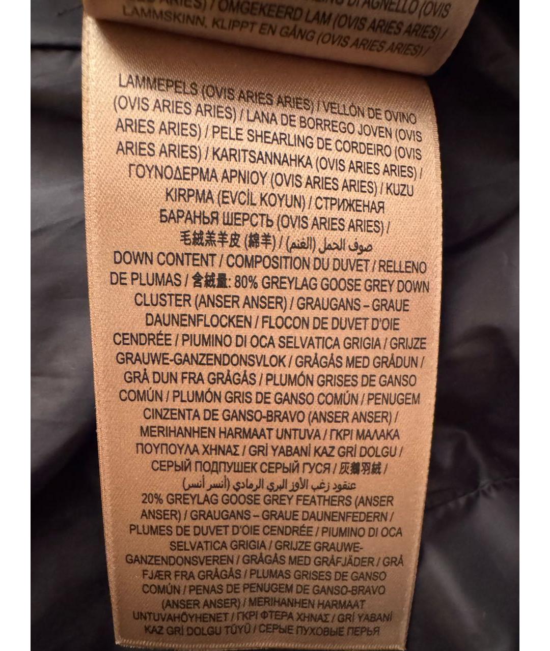 BURBERRY Темно-синий полиэстеровый пуховик, фото 7