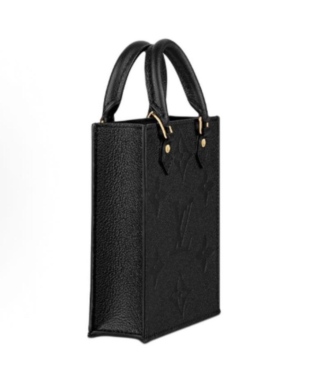 LOUIS VUITTON Черная кожаная сумка через плечо, фото 2