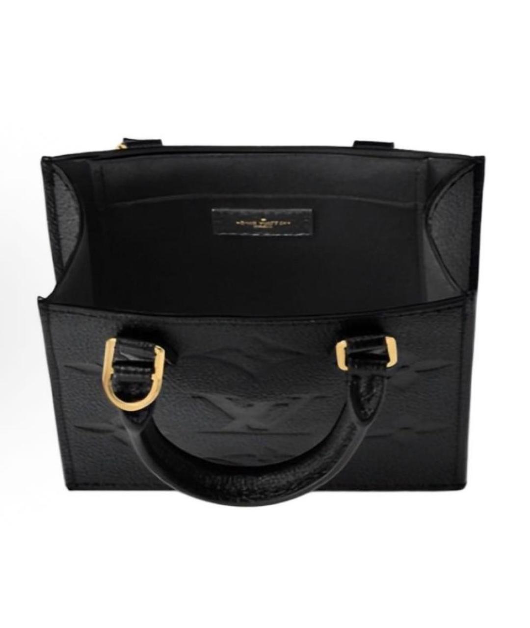 LOUIS VUITTON Черная кожаная сумка через плечо, фото 5