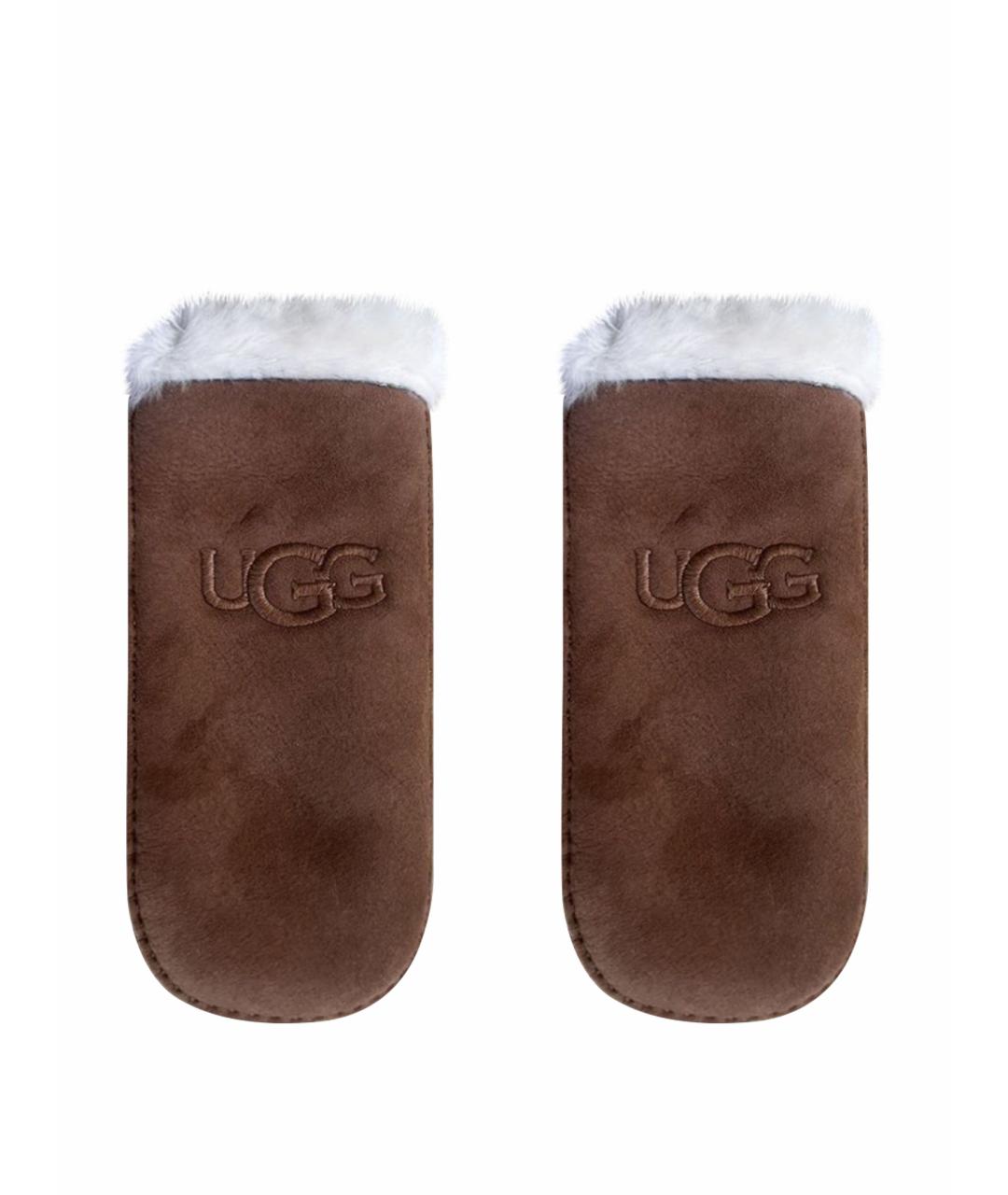 UGG AUSTRALIA Коричневые варежки, фото 1