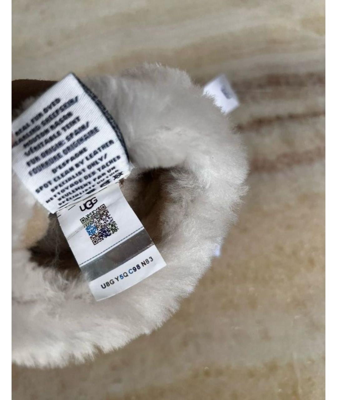 UGG AUSTRALIA Коричневые варежки, фото 3