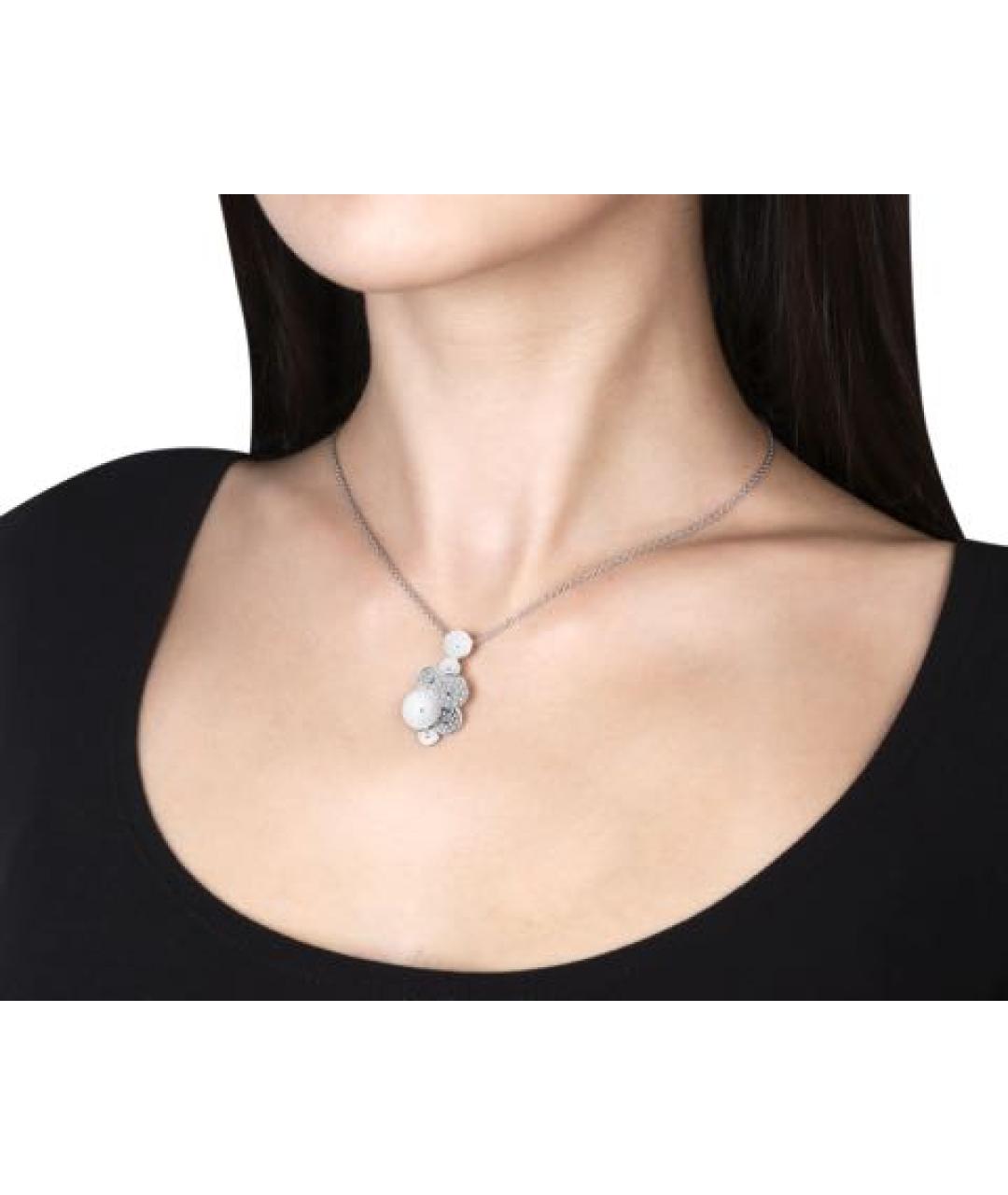 BVLGARI Серебряное колье из белого золота, фото 7