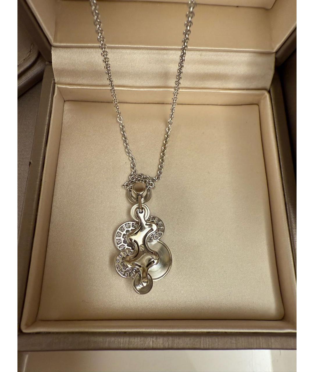 BVLGARI Серебряное колье из белого золота, фото 3