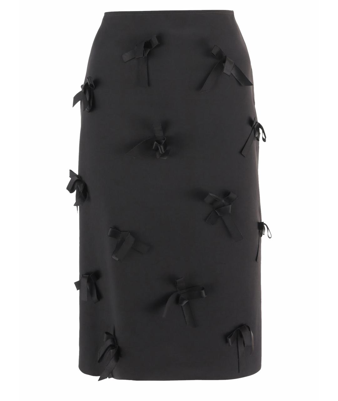 JIL SANDER Черная юбка миди, фото 1