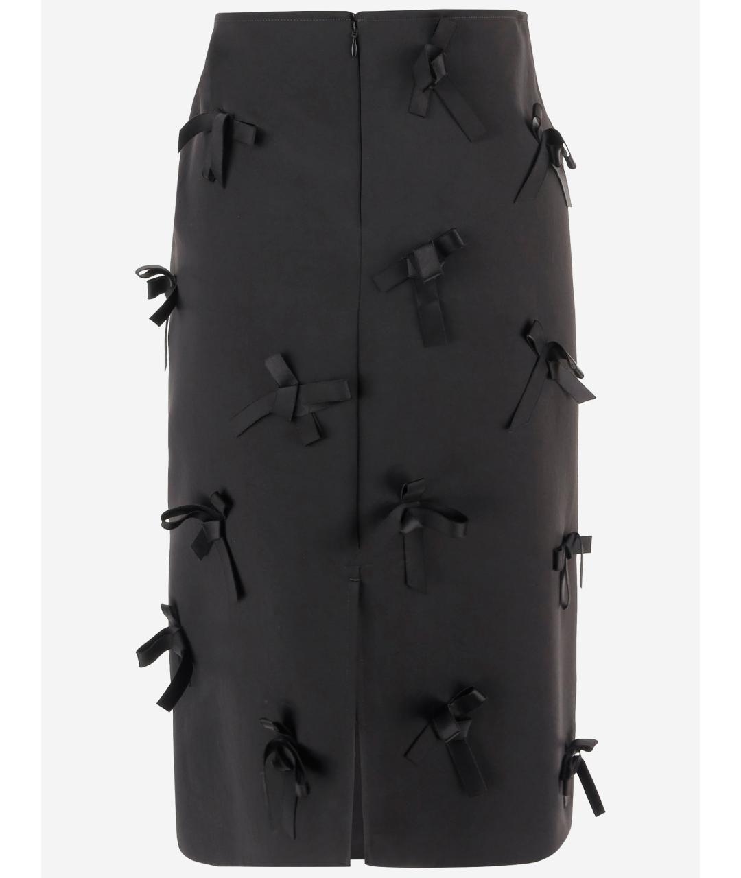 JIL SANDER Черная юбка миди, фото 2